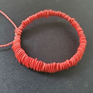 Sustainable melon seed adjustable bracelet